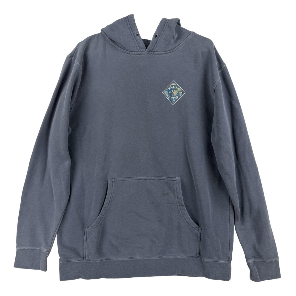 Salty Crew Hoodie Mens XL Gray Diamond Logo Graphic Pullover Fleece Sweatshirt